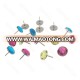 11mm round office acrylic drill creative color push pin,thumb tacks for home,school,office use